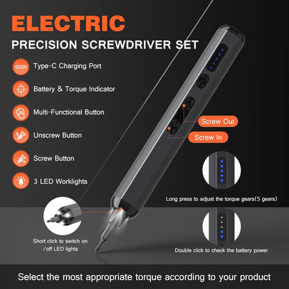 138-IN-1 Electric Screwdriver Set