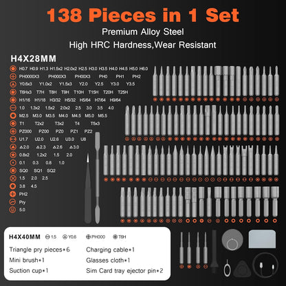 138-IN-1 Electric Screwdriver Set